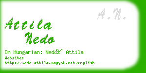 attila nedo business card